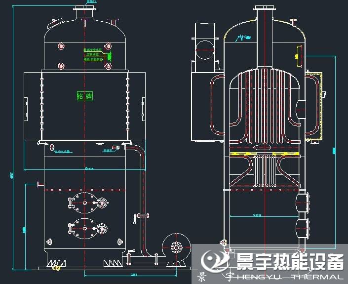 立式水管蒸汽锅炉结构图